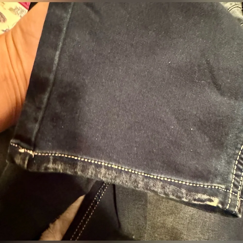 Armani Jeans Slim Straight in Navy and Light Beige - Picture 13 of 16